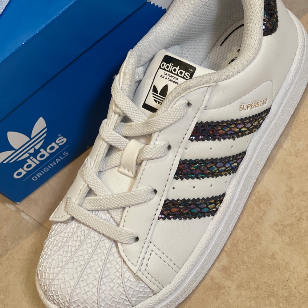 Adidas Superstar Metallic Snake Sneakers